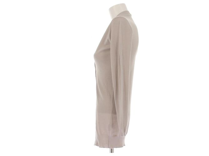 Brunello Cucinelli Beige Weste aus Kaschmir und Seide - Ansicht 4