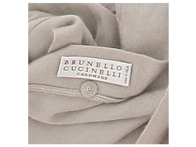Brunello Cucinelli Beige Weste aus Kaschmir und Seide - Ansicht 5
