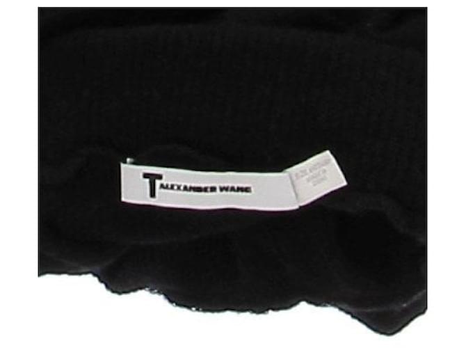 T By Alexander Wang Rollkragenpullover aus Wolle Schwarz - Ansicht 5