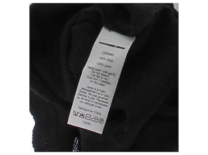 T By Alexander Wang Rollkragenpullover aus Wolle Schwarz - Ansicht 6