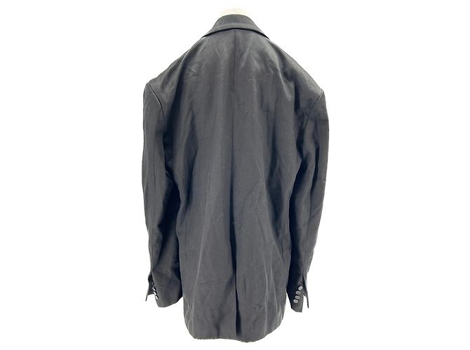 Autre Marque THE FRANKIE SHOP Schwarzer Blazer Leinenmischung - Ansicht 2