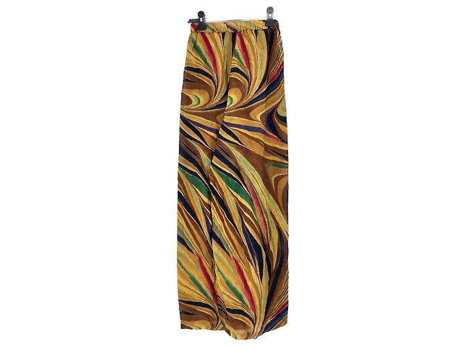 Autre Marque Pantalón de seda estampado Multicolor - vista 2