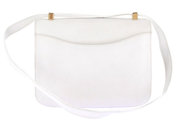 Trim Hermès Umhängetasche "Constance" Weiß - Ansicht 2