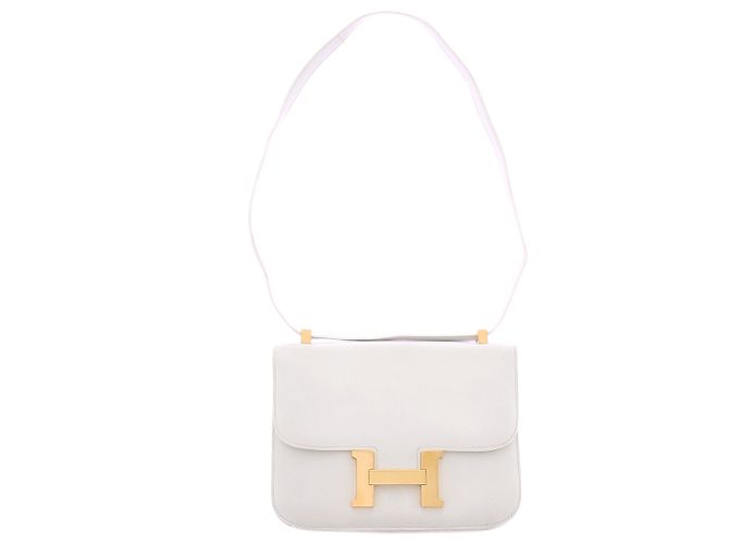 Trim Hermès Umhängetasche "Constance" Weiß - Ansicht 8