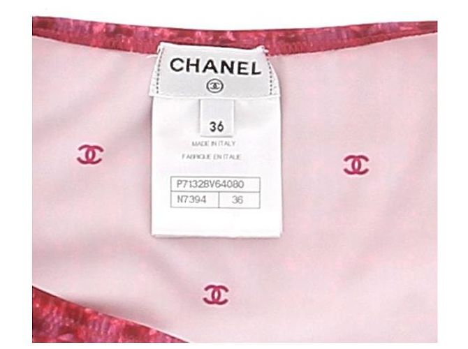 Chanel Parte de baixo de biquíni rosa - vista 7