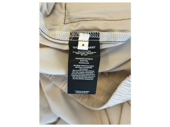 Pantaloni ecru Isabel Marant con strisce bicolori Beige - vista 4