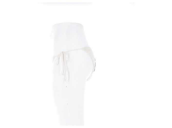 Autre Marque Bikiniunterteil aus Häkelarbeit Beige - Ansicht 4