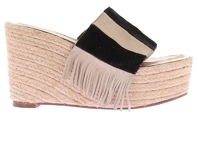 Chloé Mule espadrillas in lino intrecciato Beige - vista 2