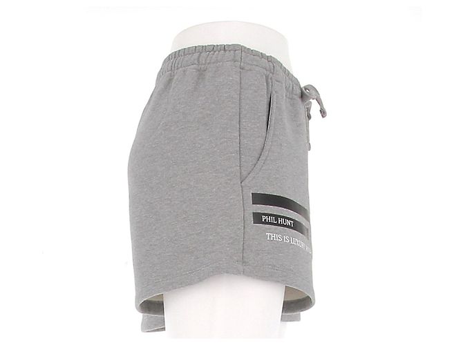Autre Marque Shorts de algodão cinza PHIL HUNT XS - vista 3