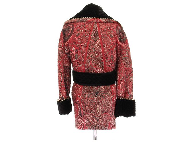 Laurence Bras Chaqueta de lana estampada Roja - vista 2