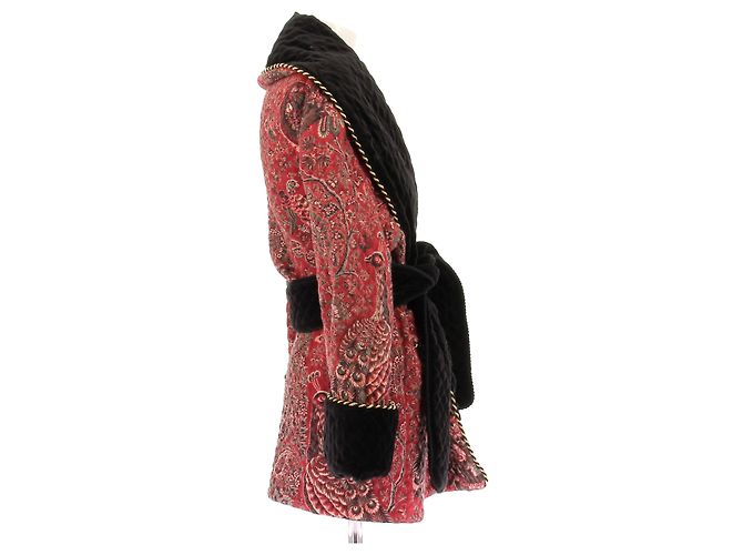Laurence Bras Chaqueta de lana estampada Roja - vista 3