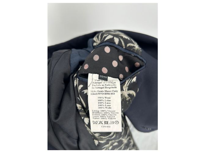 Paul Smith Blazer en laine marine Bleu Marine - vue 6