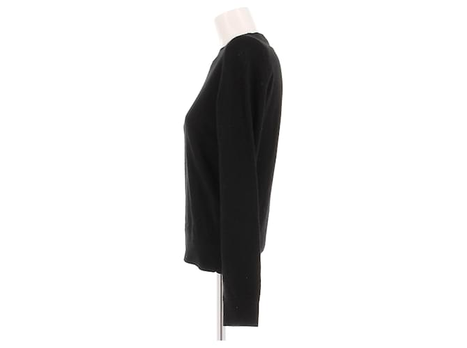 Saint Laurent Wollpullover mit langen Ärmeln Schwarz - Ansicht 4