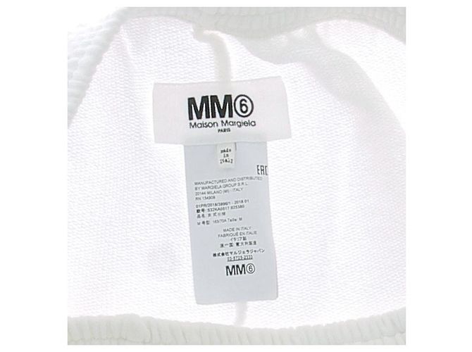 Pantalones anchos blancos de algodón Mm6 - vista 5
