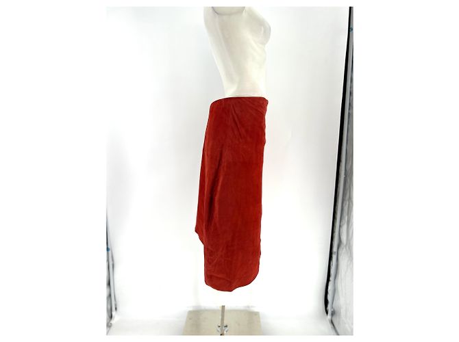 Massimo Dutti Falda de ante roja - vista 3