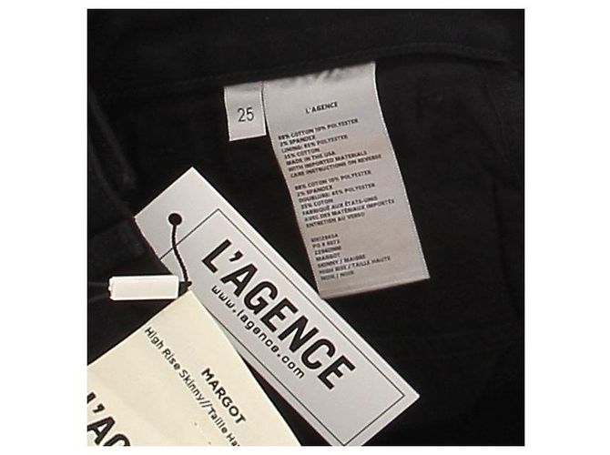 Jeans L'Agence de algodón gris talla 25 - vista 3