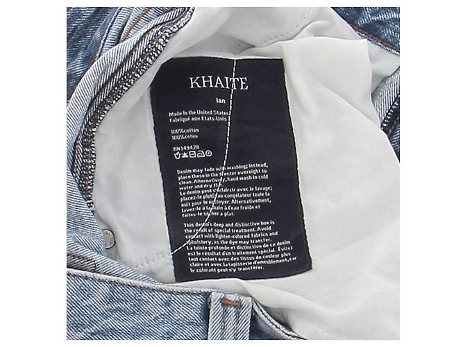 Jeans Khaite de algodón azul claro Talla 26 - vista 7