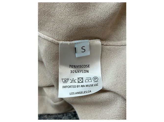 Autre Marque Falda de punto beige AYA MUSE - vista 7
