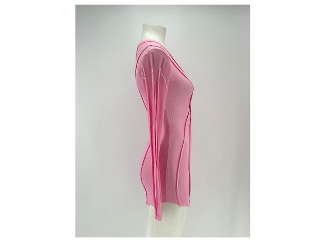 Autre Marque Vestido rosa asimétrico - vista 3