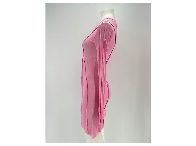 Autre Marque Vestido rosa asimétrico - vista 4