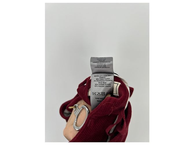 Zadig & Voltaire Calças de veludo vermelho - vista 5