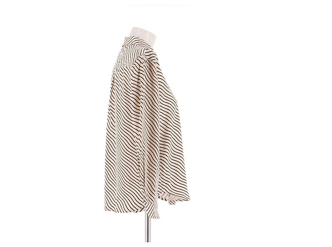 Camicia a righe French Connection crema e nera XXS Beige - vista 3