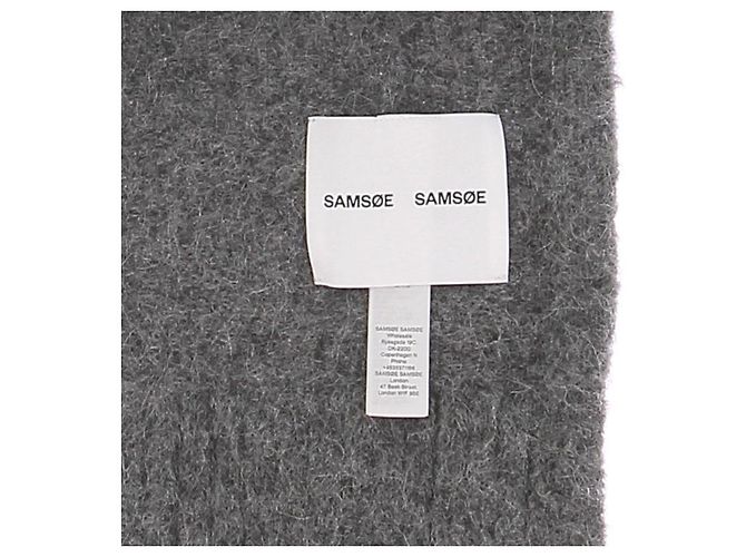 Samsoe & Samsoe Écharpe en laine grise Grey - view 6