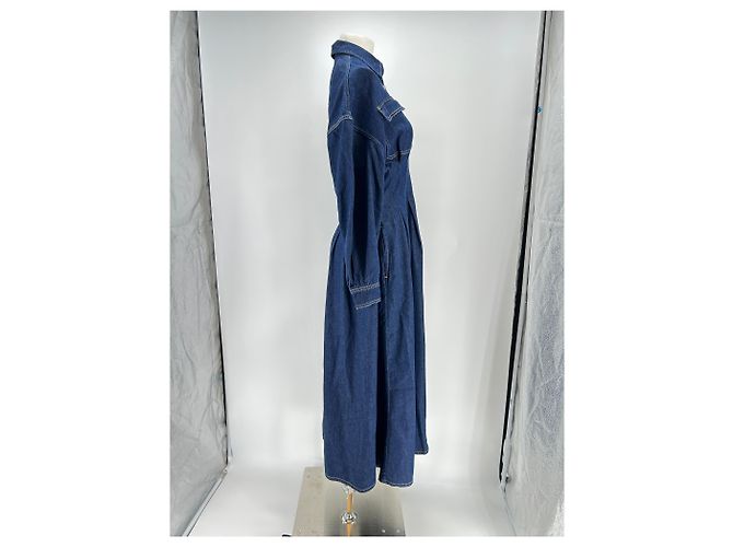 Frame Denim Blaue Denim-Kleid - vista 3