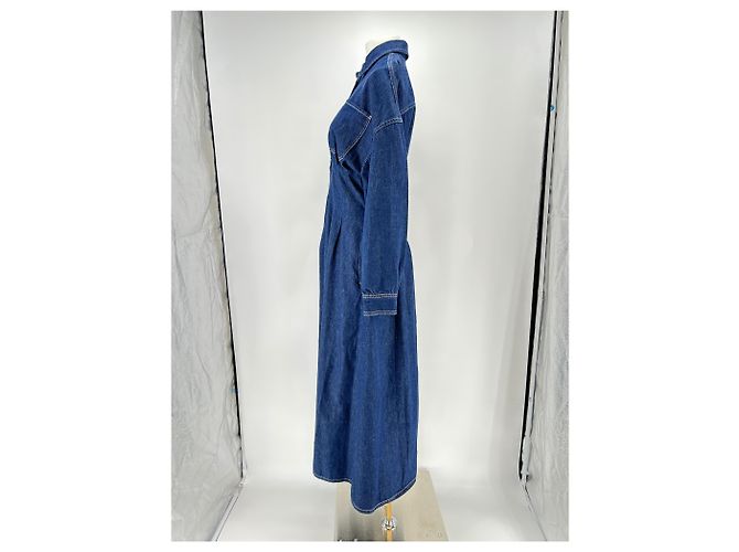 Frame Denim Blaue Denim-Kleid - vista 4