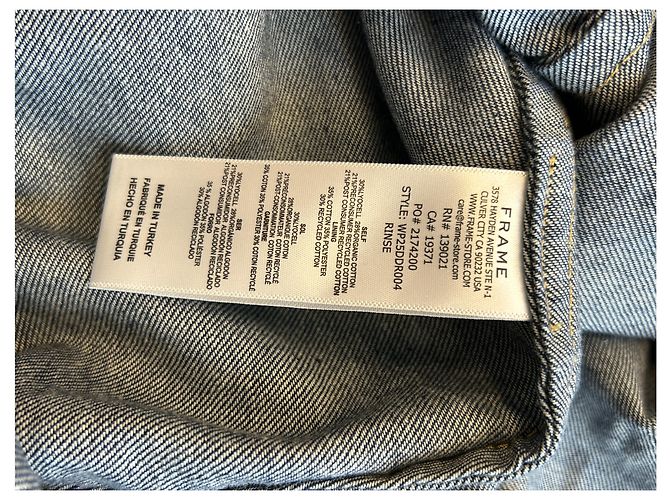 Frame Denim Blaue Denim-Kleid - vista 6