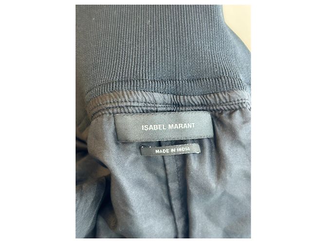 Isabel Marant Schwarzer Seidenrock mit Rüschen - Ansicht 6
