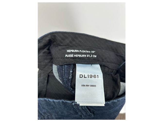 Autre Marque Pantalón marino efecto denim Azul marino - vista 4