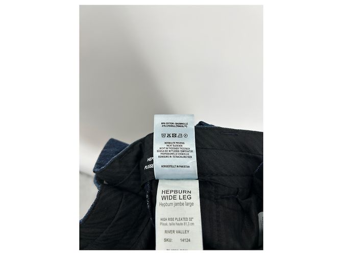 Autre Marque Pantalón marino efecto denim Azul marino - vista 5
