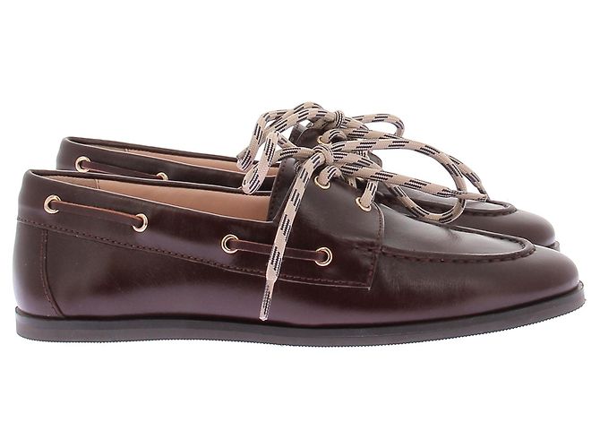 J.Crew Mocasines de cuero burdeos - vista 3