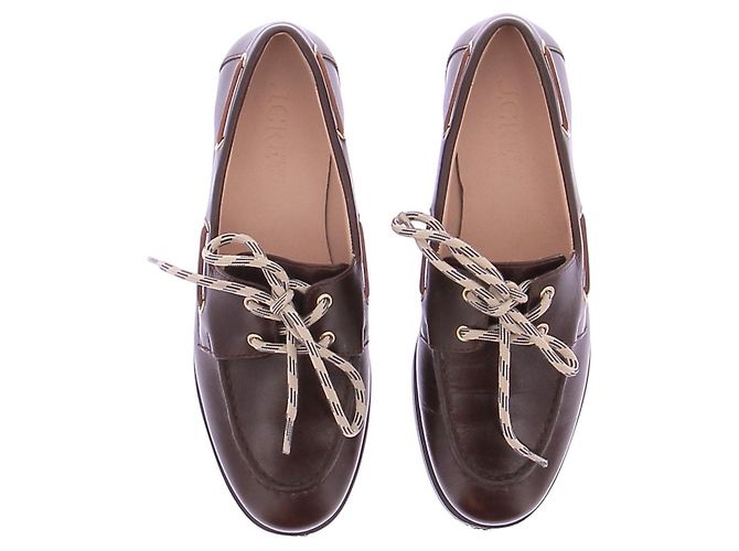 J.Crew Mocasines de cuero burdeos - vista 7