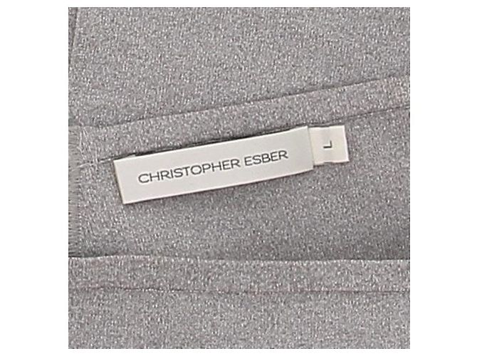 Autre Marque Falda larga gris con abertura trasera CHRISTOPHER ESBER - vista 5