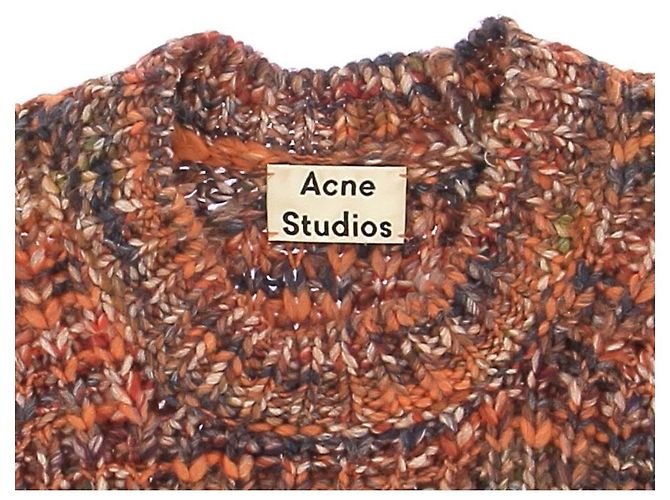 Top corto de malla naranja sin mangas Acne Studios - vista 5