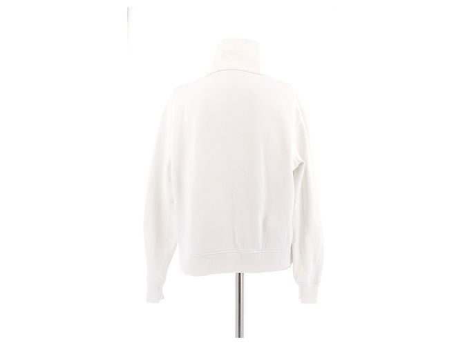 Moletom Courreges branco com meio zíper - vista 2