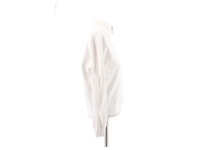 Moletom Courreges branco com meio zíper - vista 3