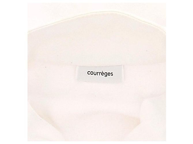 Moletom Courreges branco com meio zíper - vista 6