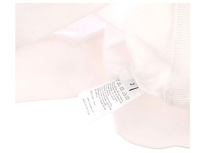 Moletom Courreges branco com meio zíper - vista 7