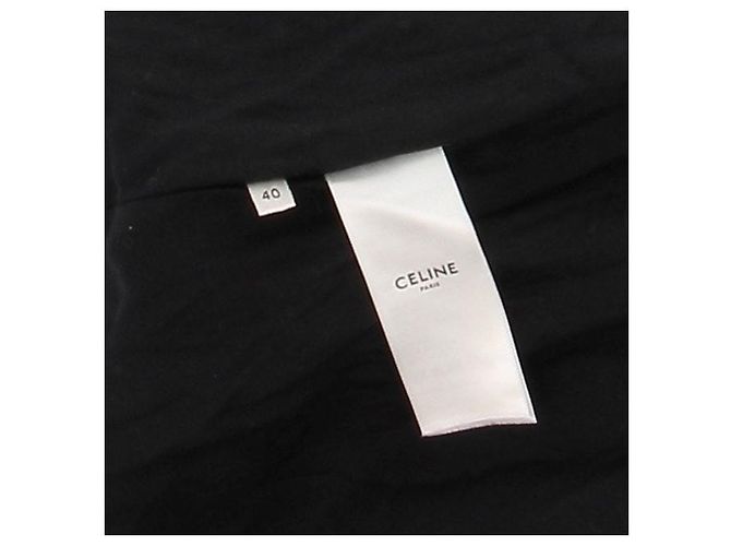 Céline wool coat beige and black with gold buttons - view 5