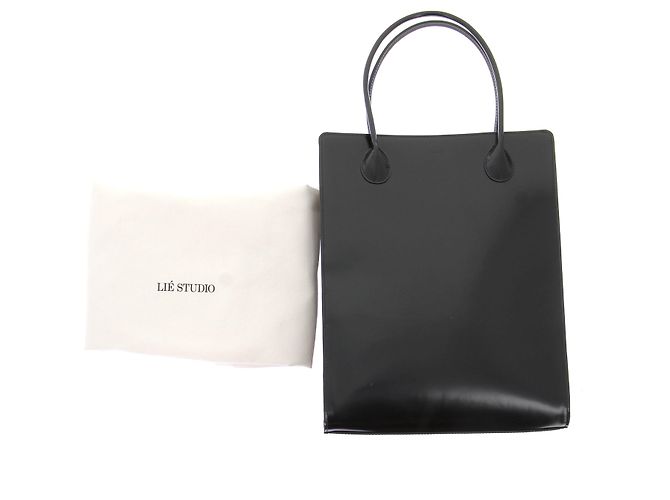 Autre Marque Bolso rectangular Jane LIÉ STUDIO de cuero negro - vista 8