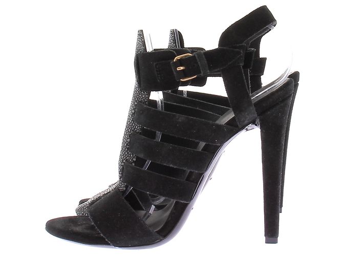 Décolleté Balenciaga in camoscio nero 39 - vista 3
