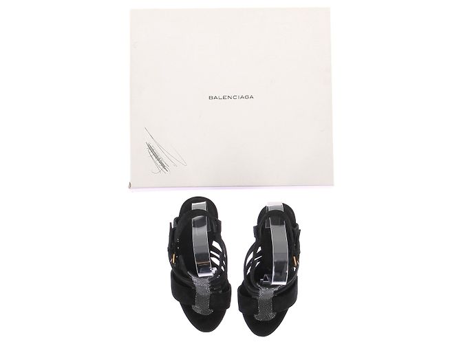 Décolleté Balenciaga in camoscio nero 39 - vista 8