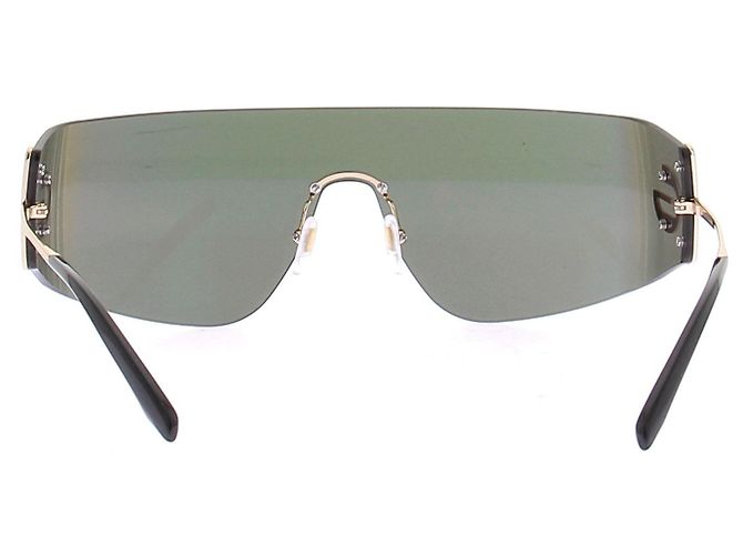 Autre Marque Oversize Sonnenbrille Golden - Ansicht 3