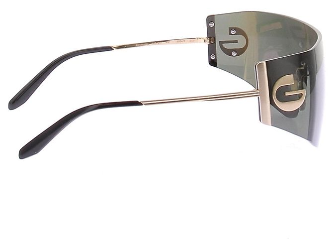 Autre Marque Oversize Sonnenbrille Golden - Ansicht 4