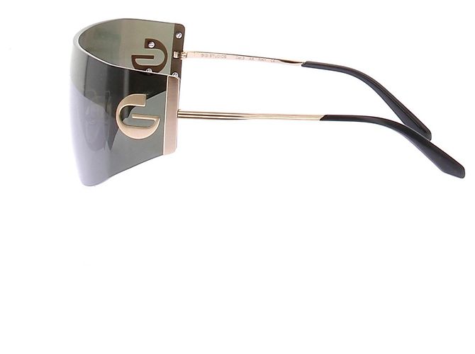 Autre Marque Oversize Sonnenbrille Golden - Ansicht 5