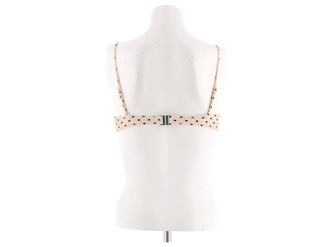 Autre Marque Top de bikini de lunares Beige - vista 2