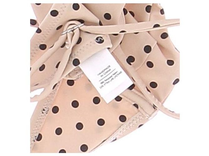 Autre Marque Top de bikini de lunares Beige - vista 6